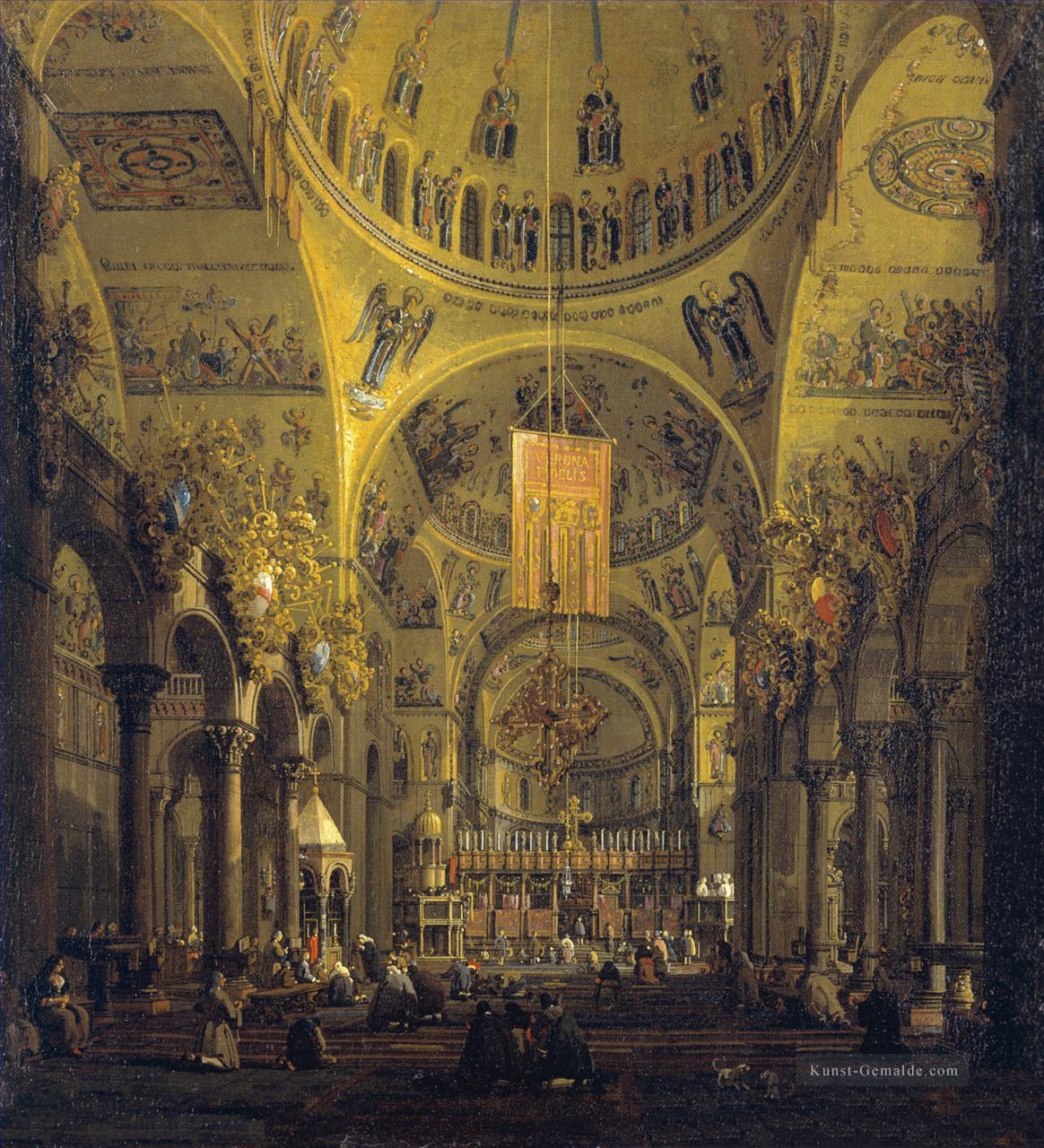 San Marco das Innere Canaletto Ölgemälde